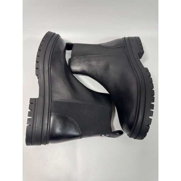 Steve  madden ankle boots size 8 medium black leather - Picture 14 of 16